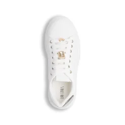 Sneakers bianche da donna con dettagli oro Lora Ferres