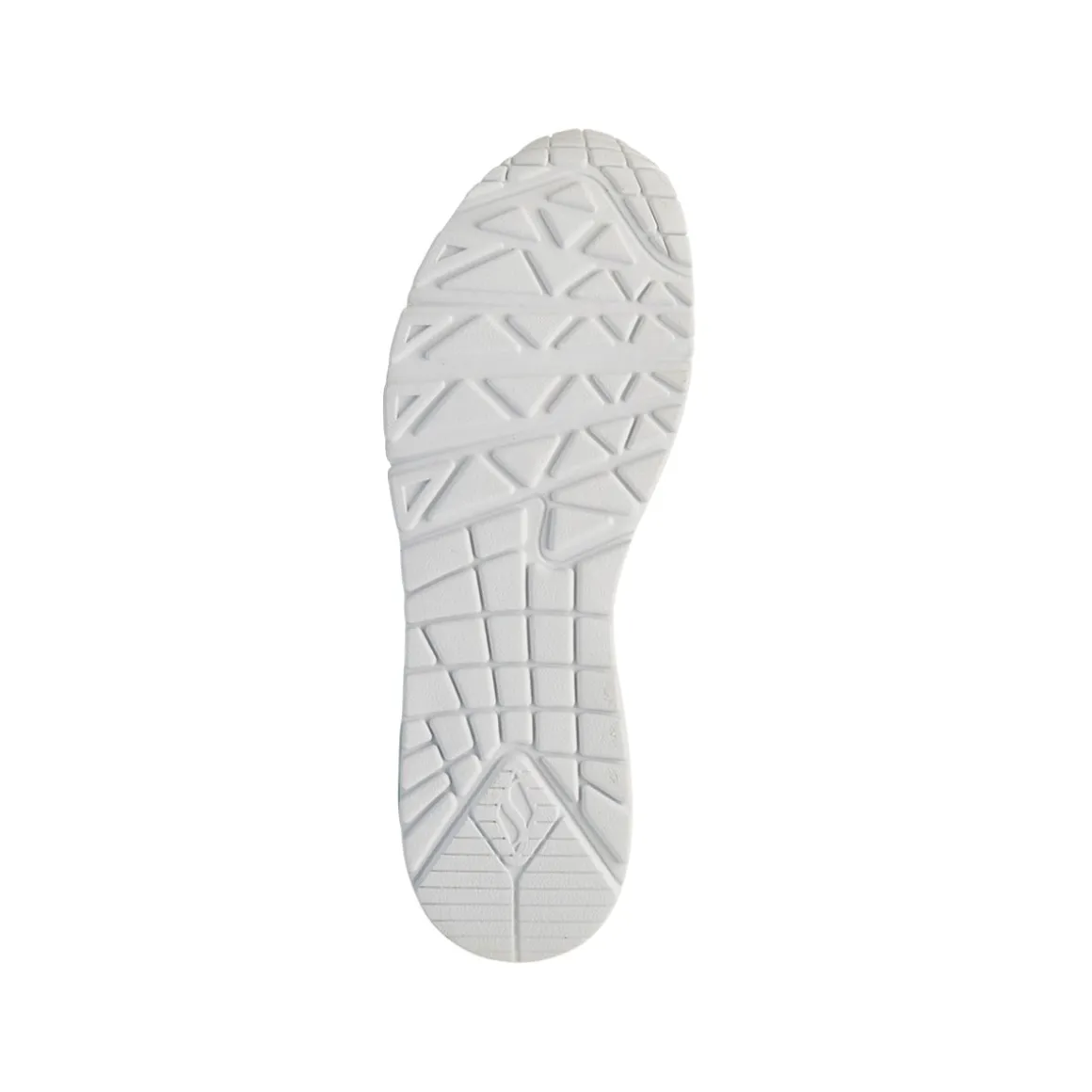 Sneakers bianche da Donna in memory foam Skechers Uno con cuori multicolore