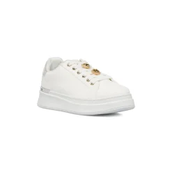 Sneakers bianche da Donna con dettagli oro e argento Lora Ferres