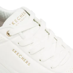 Sneakers bianche da Donna Skechers Uno con dettagli animalier