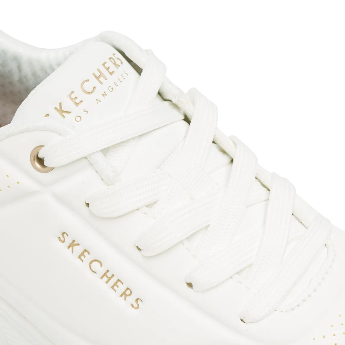 Sneakers bianche da Donna Skechers Uno con dettagli animalier