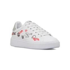 Sneakers bianche da Donna con stampe Swish Jeans