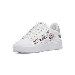 Sneakers bianche da Donna con stampe Swish Jeans