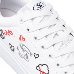 Sneakers bianche da Donna con stampe Swish Jeans