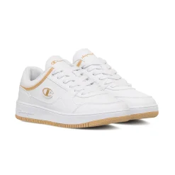 Sneakers bianche da Donna con dettagli e logo laterale dorato Champion