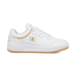 Sneakers bianche da Donna con dettagli e logo laterale dorato Champion