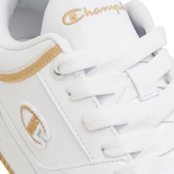 Sneakers bianche da Donna con dettagli e logo laterale dorato Champion