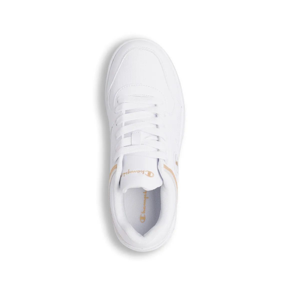 Sneakers bianche da Donna con dettagli e logo laterale dorato Champion