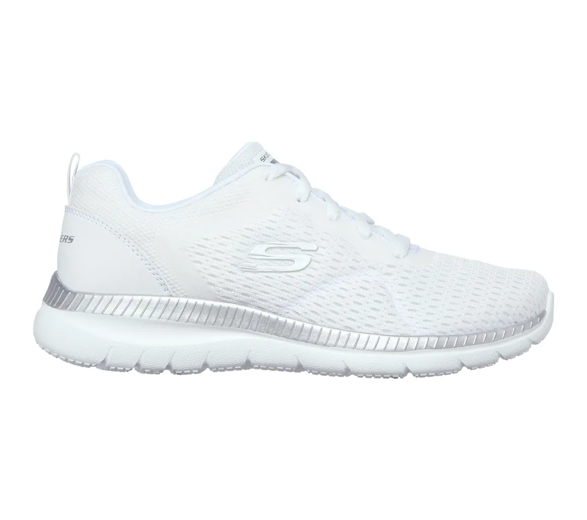 Sneakers bianche da donna in tessuto mesh Skechers Bountiful - Quick Path