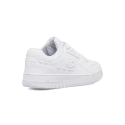 Sneakers bianche da ragazzo con logo laterale Champion Rebound Low B GS