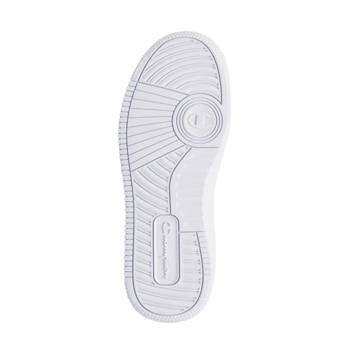 Sneakers bianche da ragazzo con logo laterale Champion Rebound Low B GS
