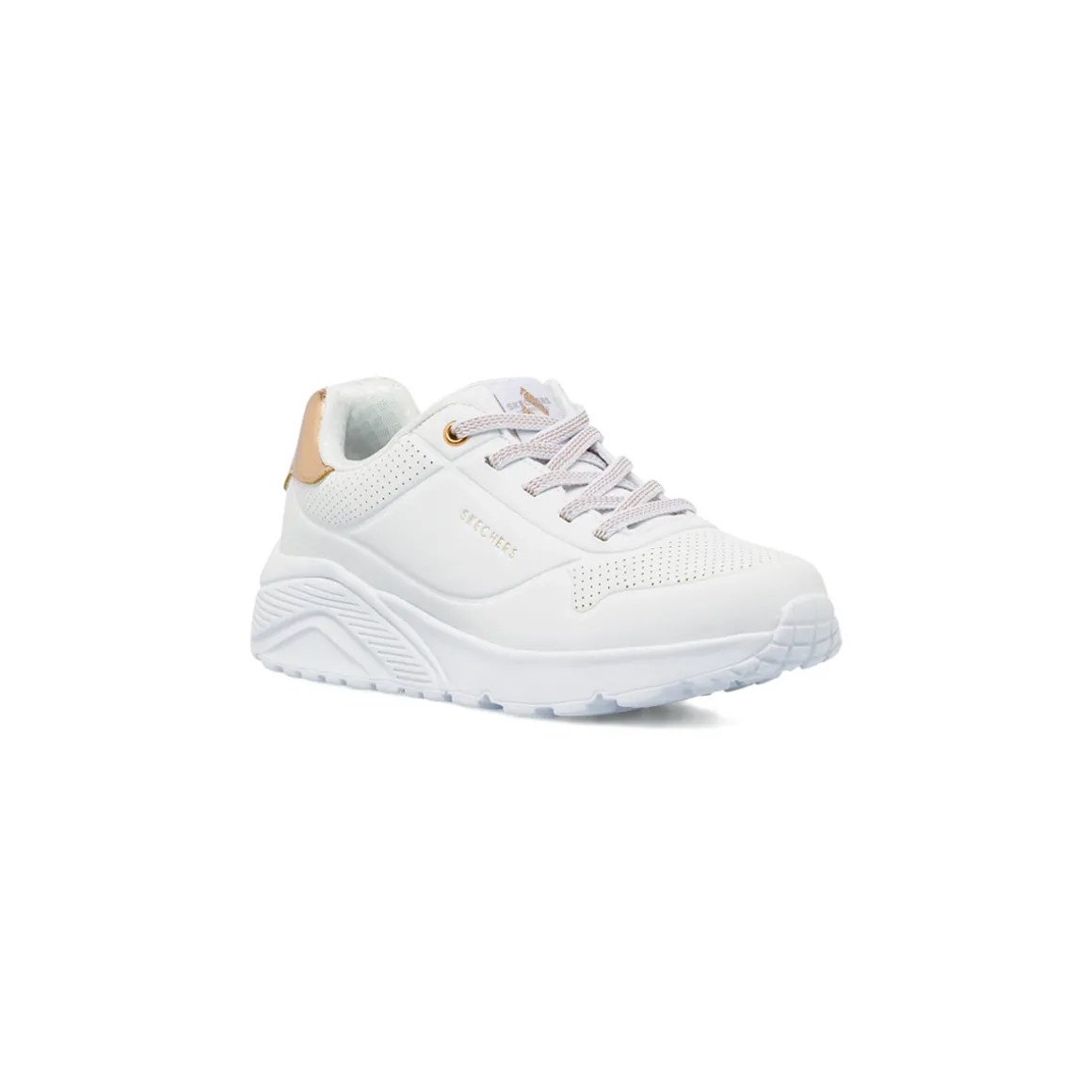 Sneakers bianche da ragazza Skechers Uno Lite Air Cooled con Memory Foam