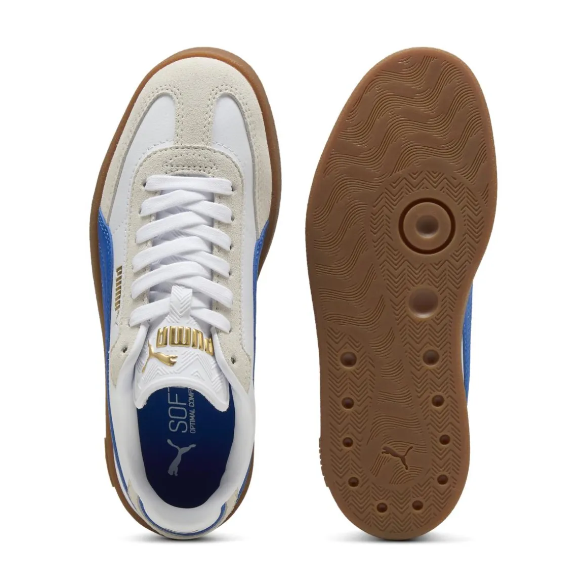 Sneakers bianche da Ragazzo e inserti effetto scamosciato Puma Club II