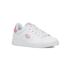 Sneakers bianche da ragazza con dettagli rosa Soprani Sport