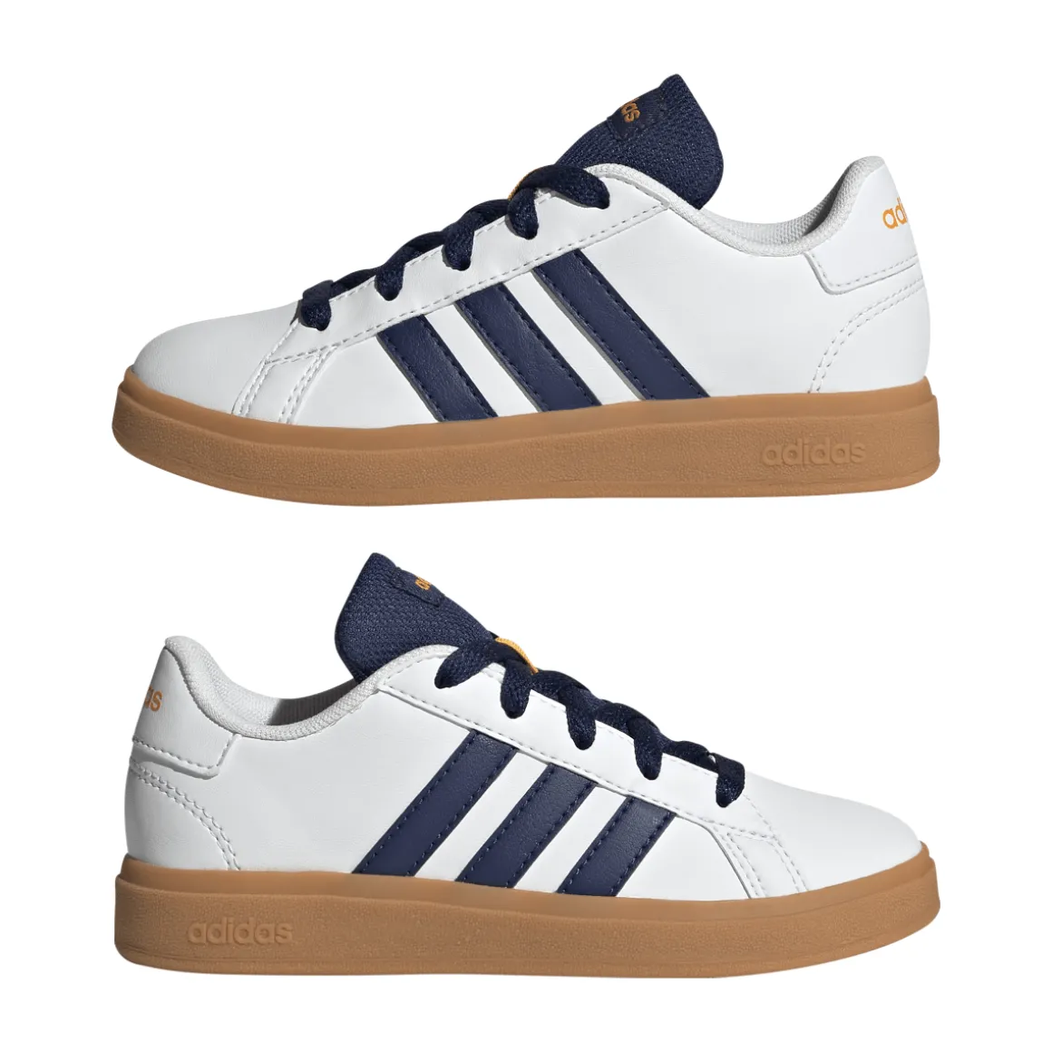 Sneakers bianche da Ragazzo con dettagli blu GRAND COURT 2.0 adidas