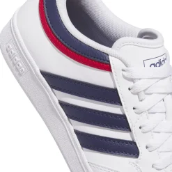 Sneakers bianche da Ragazzo con dettagli blu navy e rossi adidas