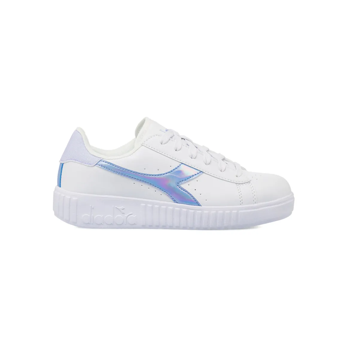 Sneakers bianche da Ragazza con logo azzurro Diadora