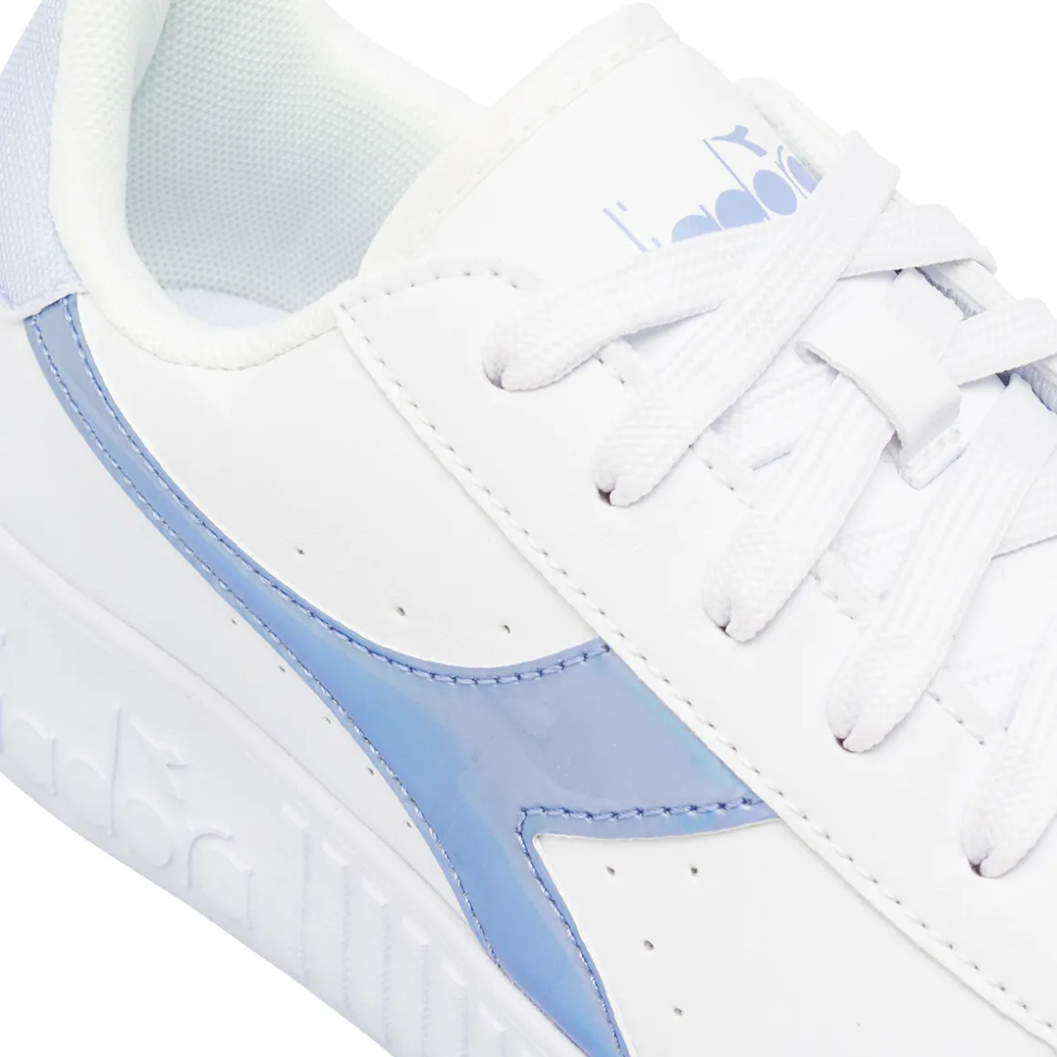 Sneakers bianche da Ragazza con logo azzurro Diadora