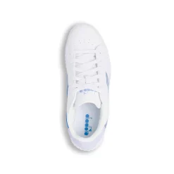Sneakers bianche da Ragazza con logo azzurro Diadora