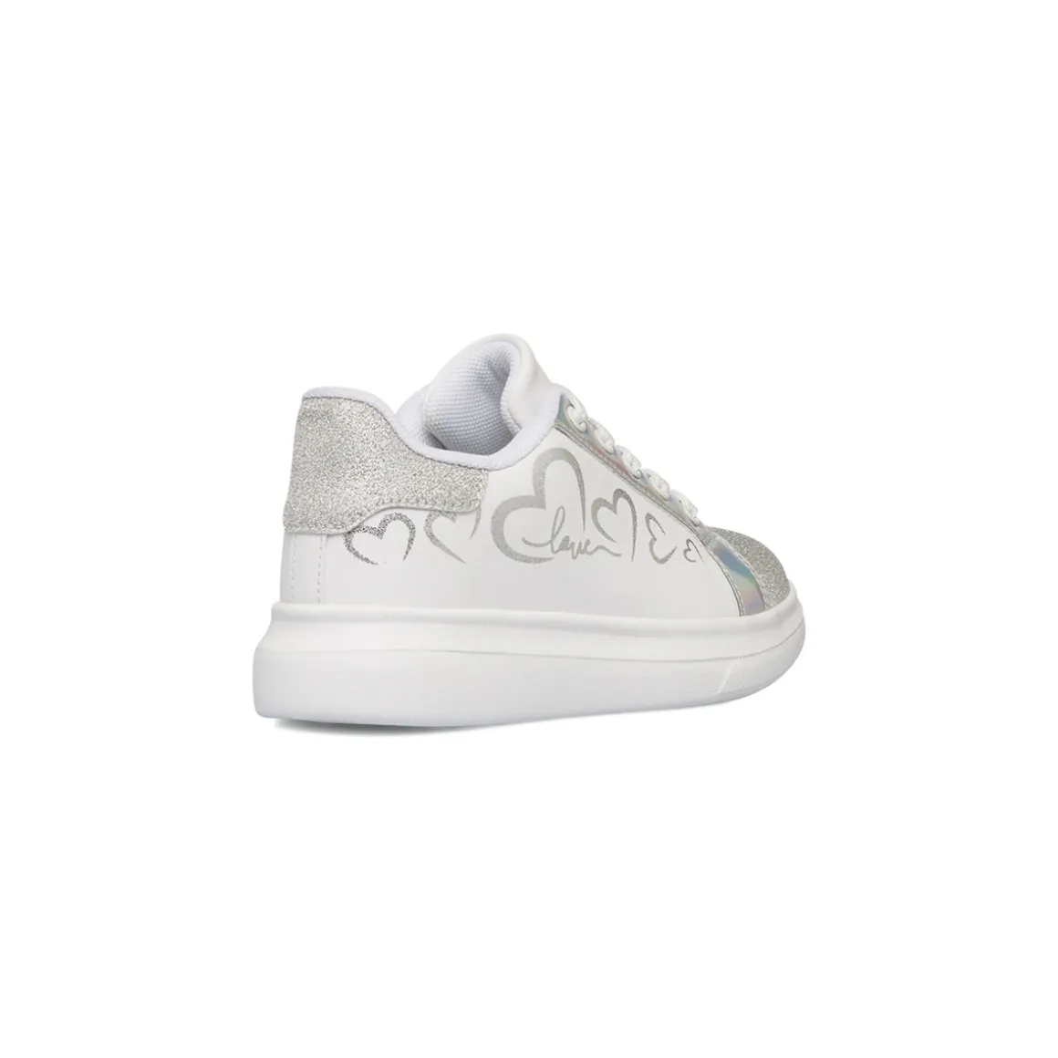 Sneakers bianche da ragazza con dettagli glitter Dieci Baci