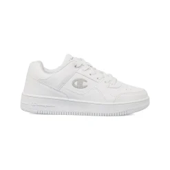 Sneakers bianche da ragazza con logo glitterato Champion Rebound Low G GS