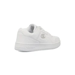 Sneakers bianche da ragazza con logo glitterato Champion Rebound Low G GS