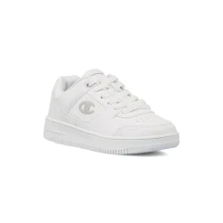 Sneakers bianche da ragazza con logo glitterato Champion Rebound Low G GS