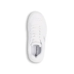 Sneakers bianche da ragazza con logo glitterato Champion Rebound Low G GS