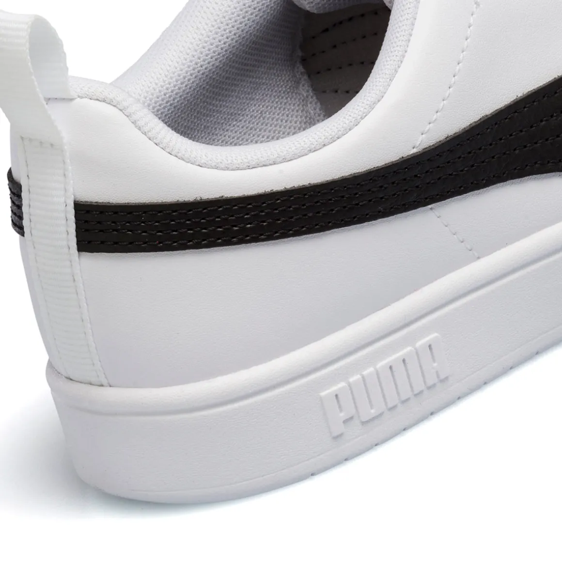 Sneakers bianche da ragazzo con striscia a contrasto Puma Rickie Jr