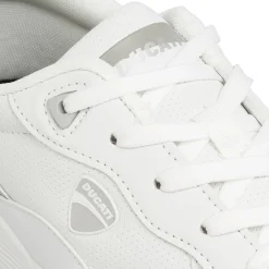 Sneakers bianche da ragazzo con ammortizzazione ad aria Ducati