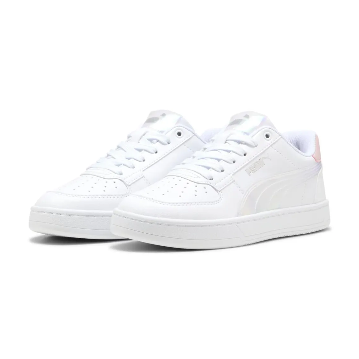 Sneakers bianche da ragazza con dettagli iridescenti Puma Caven 2.0