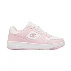 Sneakers bianche da ragazza con logo glitterato Champion Rebound Low G GS