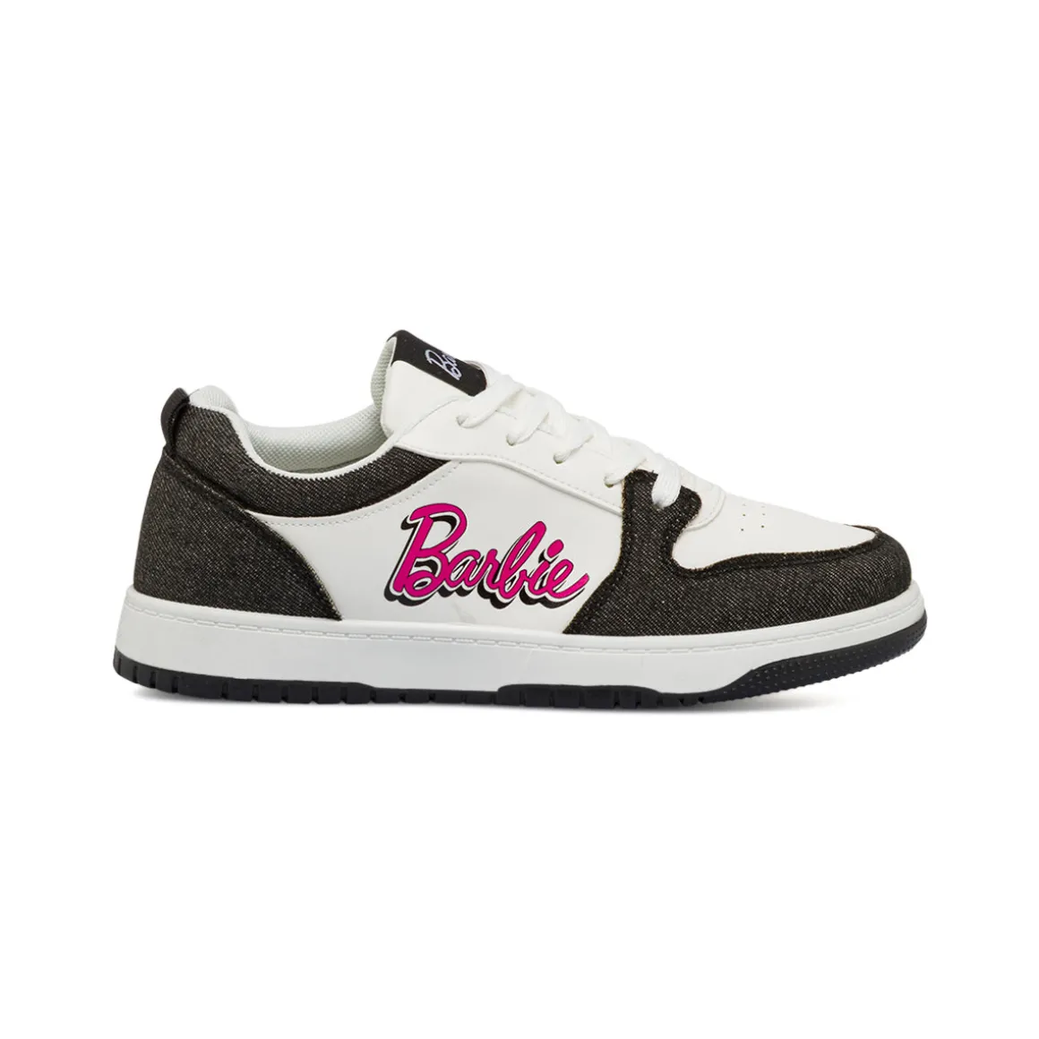 Sneakers bianche da Ragazza con inserti effetto jeans Barbie