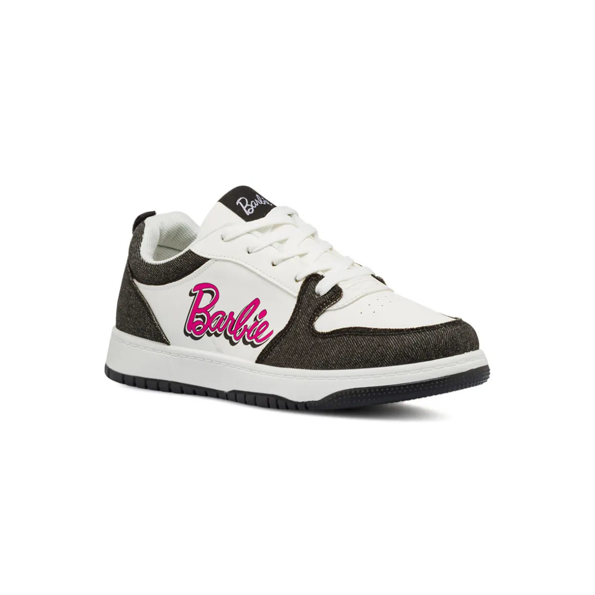 Sneakers bianche da Ragazza con inserti effetto jeans Barbie