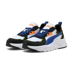 Sneakers bianche da ragazzo e ragazza con dettagli multicolore Puma Trinity Lite Starblitz Jr
