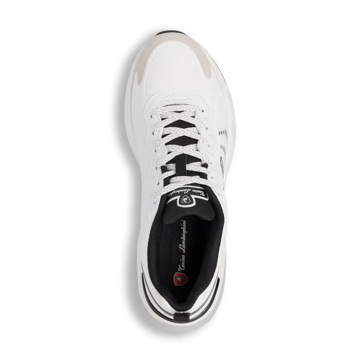 Sneakers bianche da Uomo con suola alta Tonino Lamborghini