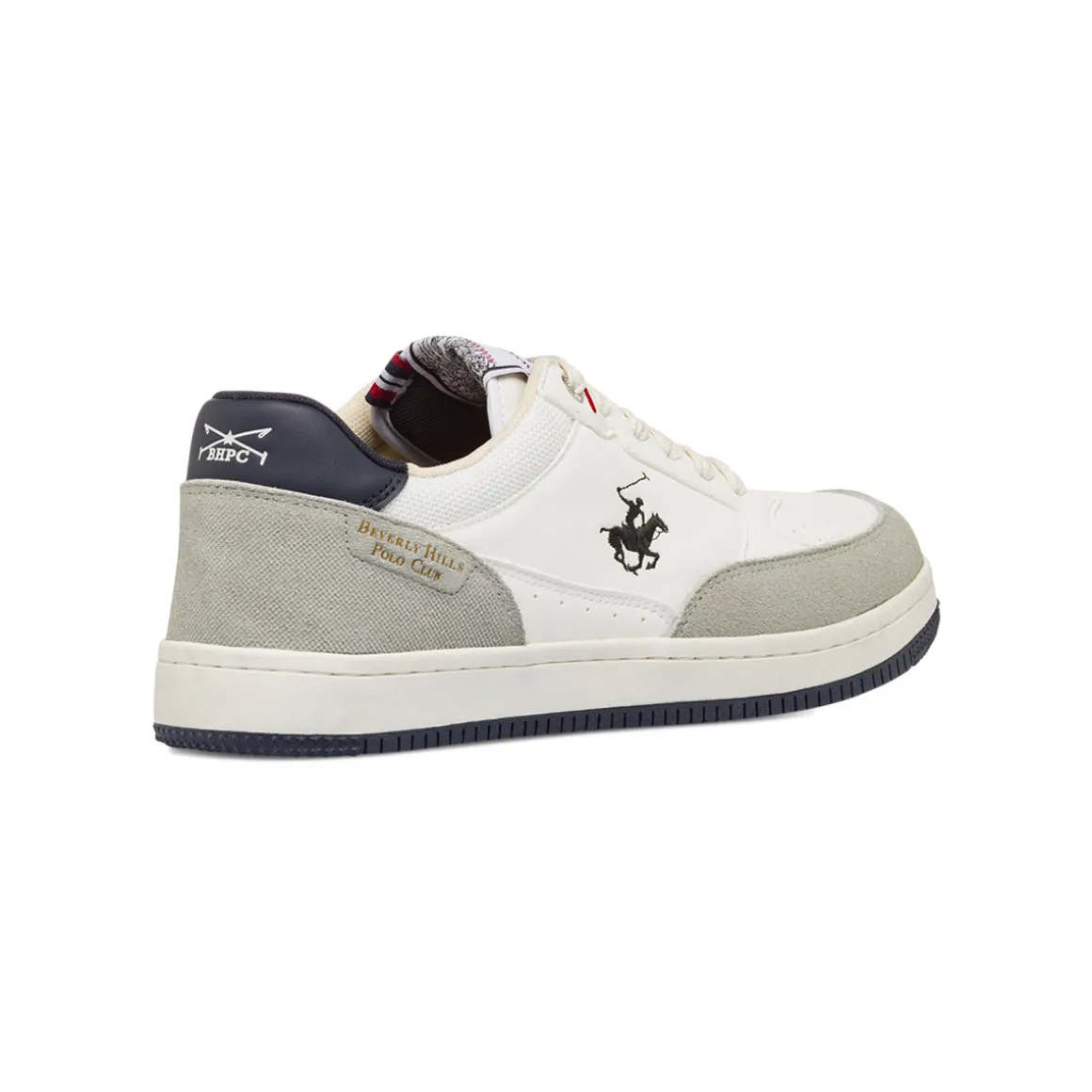 Sneakers bianche da Uomo con logo laterale Beverly Hills Polo Club