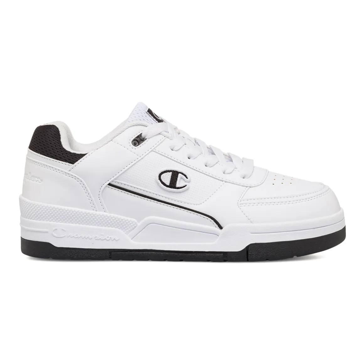 Sneakers bianche da Uomo con logo e dettaglio nero Champion Heritage