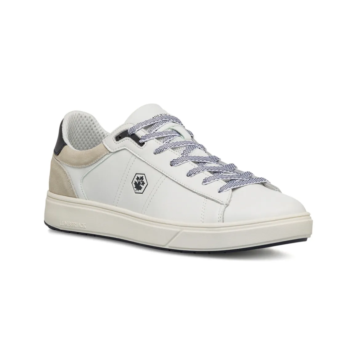 Sneakers bianche da uomo con logo laterale Lumberjack Marvin