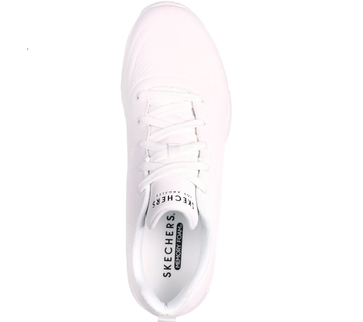 Sneakers bianche da uomo con sottopiede Memory Foam Skechers Uno Lite