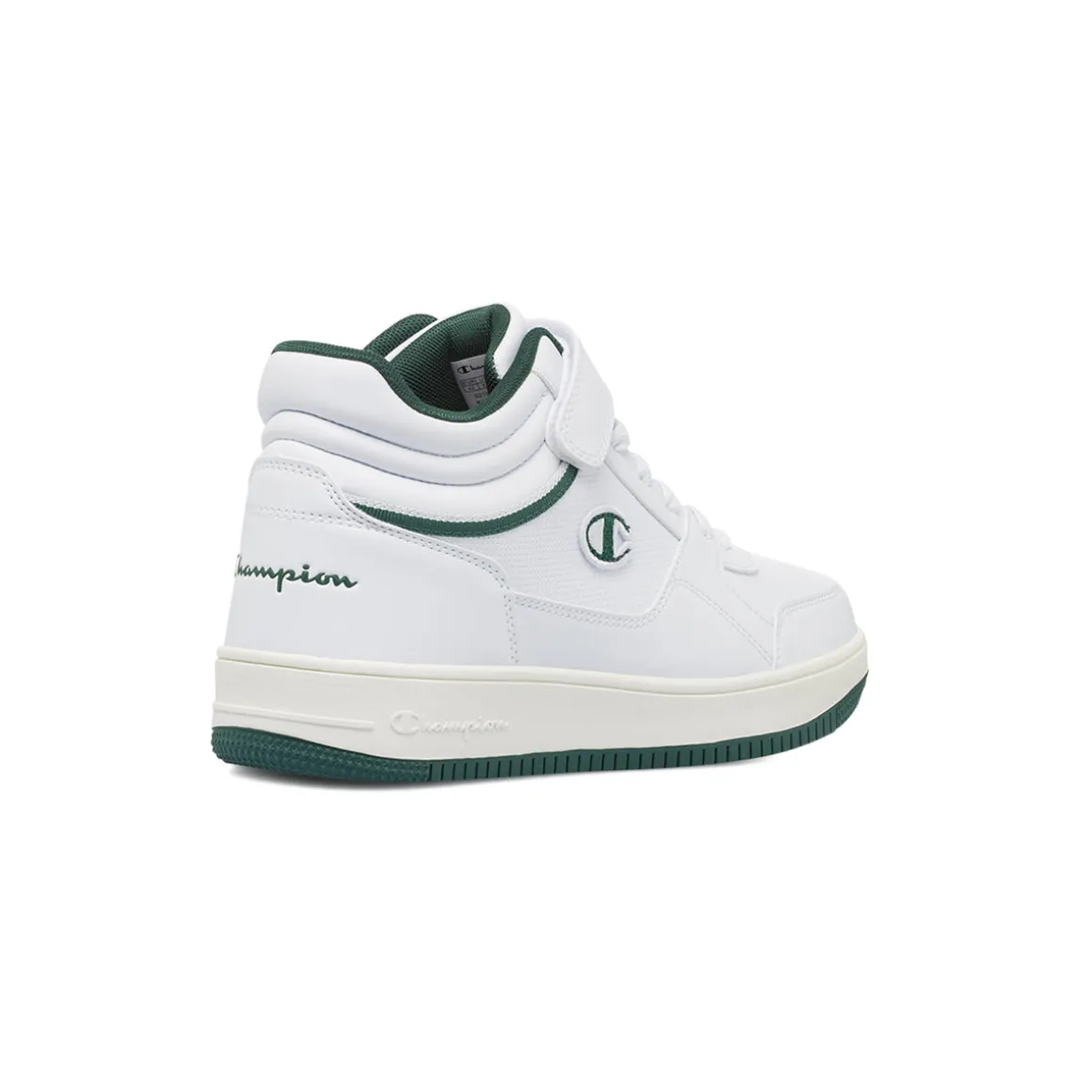 Sneakers bianche da Uomo Champion Mid Cut con chiusura a strappo