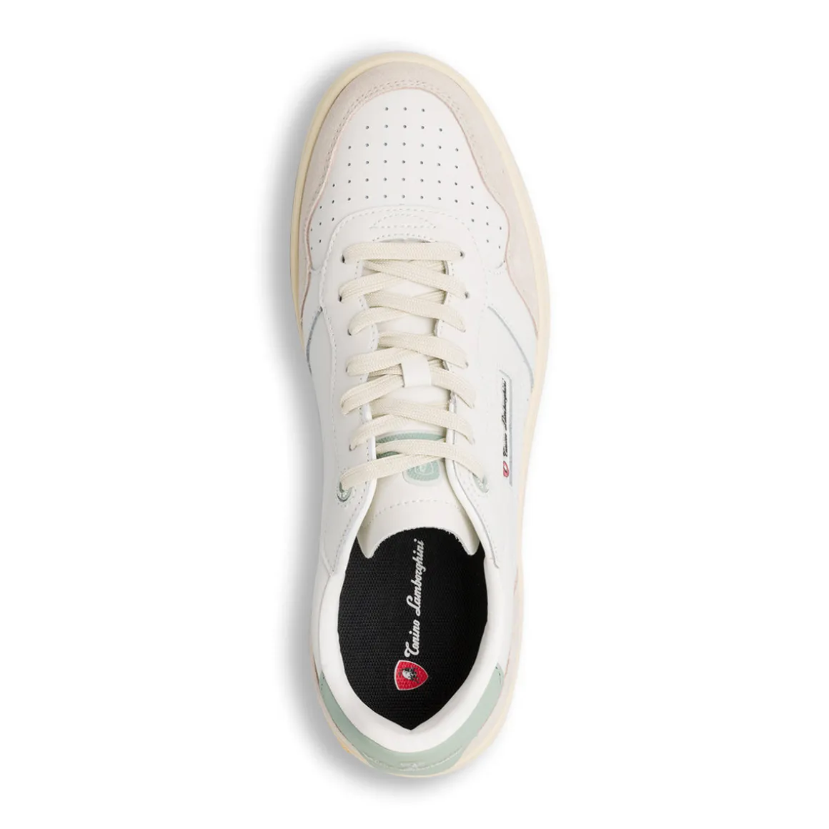Sneakers bianche da Uomo con dettagli effetto scamosciato Tonino Lamborghini