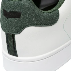 Sneakers bianche da uomo con dettaglio verde Gas