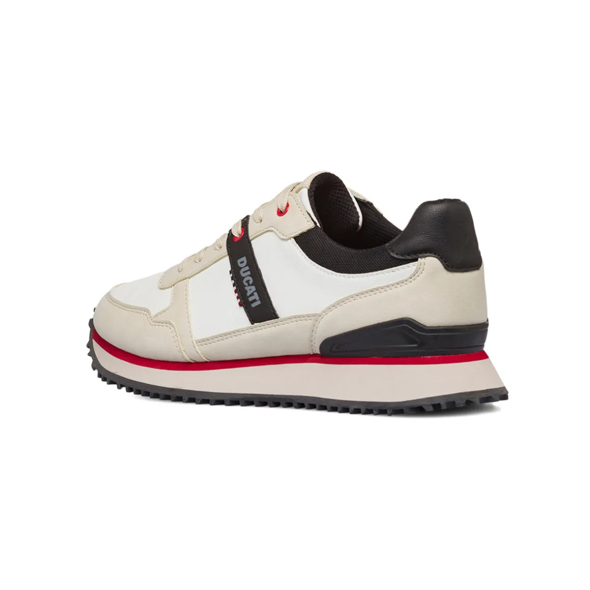Sneakers bianche da Uomo con logo Ducati