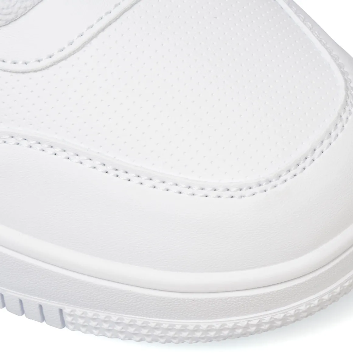 Sneakers bianche da uomo con logo laterale Champion Rebound Low