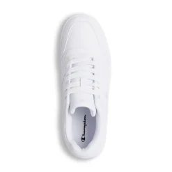 Sneakers bianche da uomo con logo laterale Champion Rebound Low