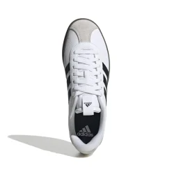 Sneakers bianche da uomo con strisce laterali nere adidas VL Court 3.0