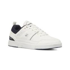 Sneakers bianche da Uomo con inserti blu Beverly Hills Polo Club