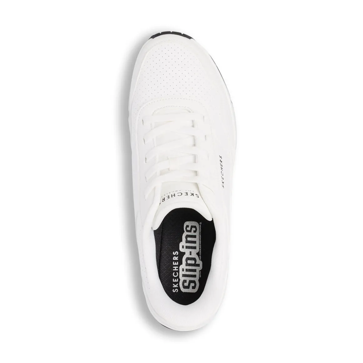 Sneakers bianche da Uomo Skechers Uno Slip-Ins