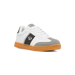 Sneakers Bianche da Uomo con Dettagli scamosciati Soprani Sport